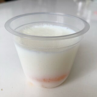 フルーツ缶で牛乳寒天♪